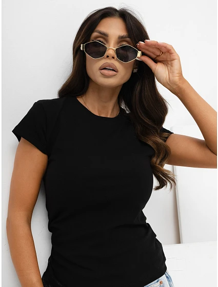 T shirt RV TS model 22194310 czarny - FPrice T shirt RV TS model 22194310 czarny - FPrice
