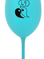 69 - tyrkysový pohár na víno 350 ml