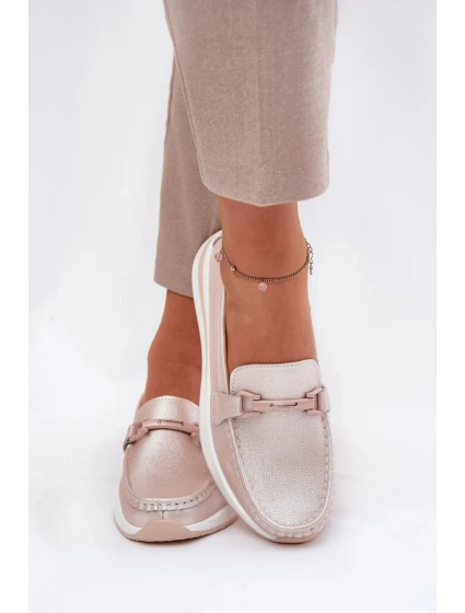 Dámske mokasíny GR51-598 Beige pearl - S.Barski Dámske mokasíny GR51-598 Beige pearl - S.Barski