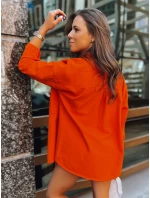 Dámská oranžová košilová bunda Dstreet model 21969831 - FashionStreet