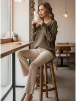 Dámský svetr beige Dstreet model 21982752 - FashionStreet