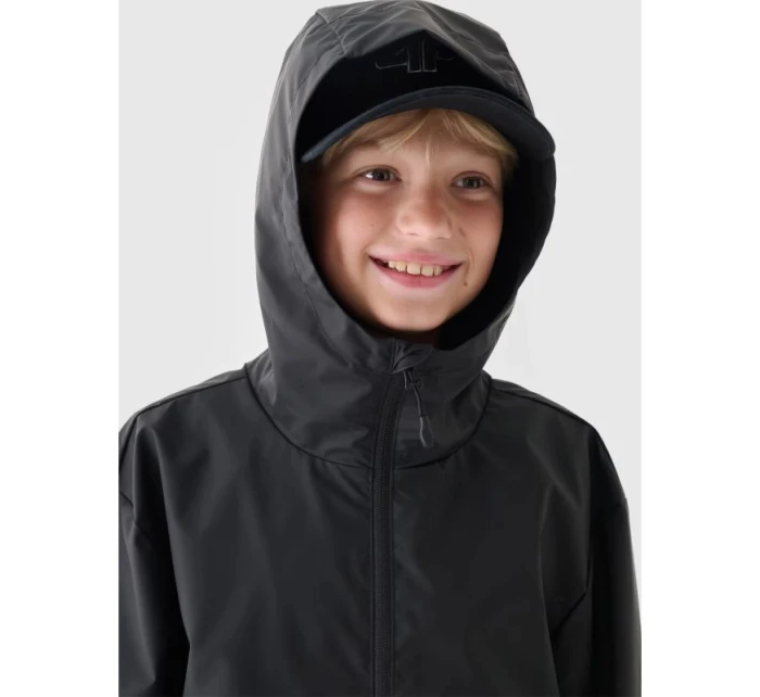 Detská prechodná bunda do dažďa s gumovou úpravou 4F Junior 4FJWSS24TJACU217-20S