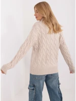 Sweter AT SW model 20463667 jasny beżowy - FPrice