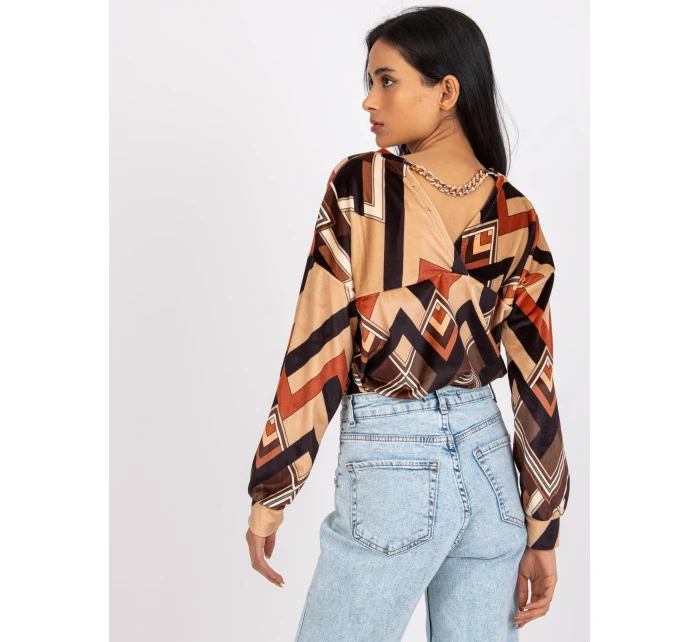 Bluzka DHJ BZ  camelowy model 19776024 - FPrice