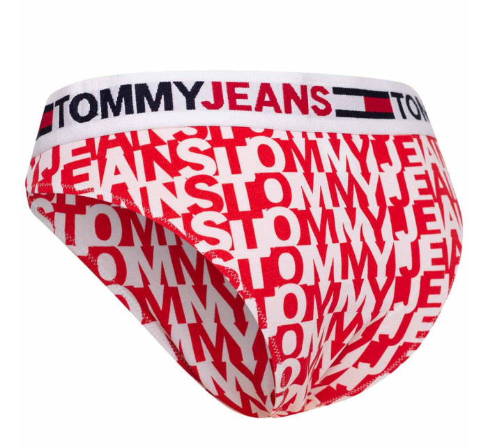 Tommy Hilfiger Jeans Tangá UW0UW0355609U Červená/biela