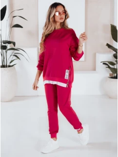 Dámska tepláková súprava TORONTO fuchsiová FashionStreet AY0955