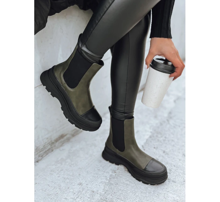 Dámske čižmy DENTAR green FashionStreet ZY0411