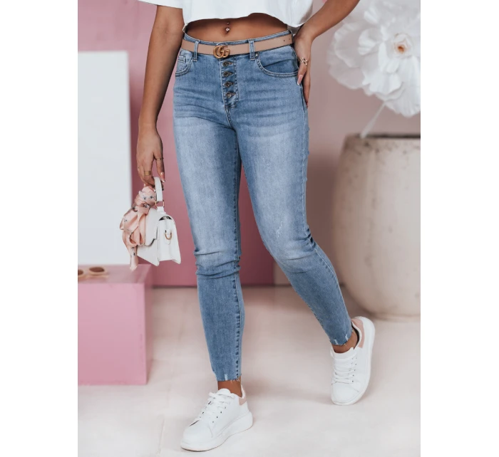 Dámské úzké džínové kalhoty s vysokým  Dstreet model 21983629 - FashionStreet