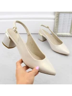 Sergio Leone W SK439B perlové elegantné plné sandále