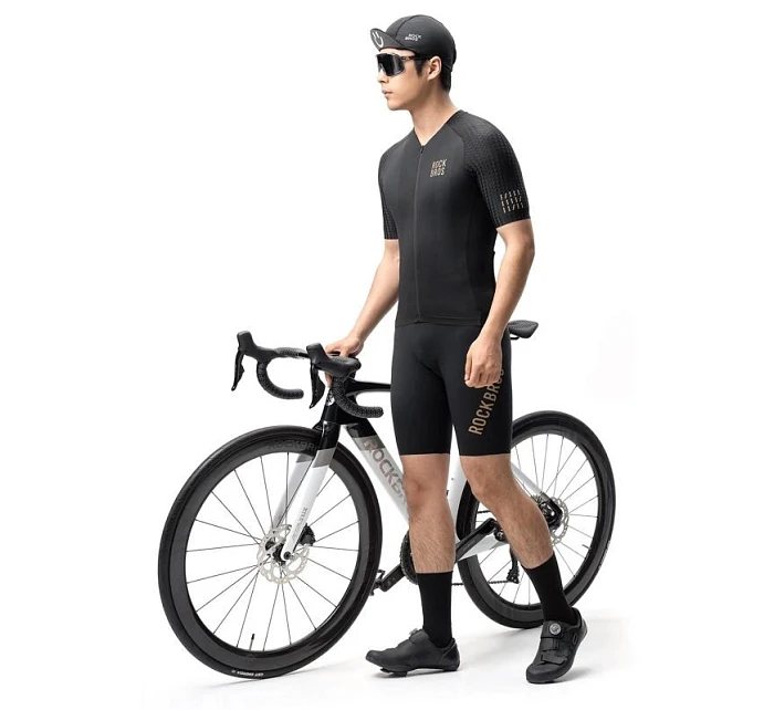 Cyklistický dres Diamond s krátkým rukávem velikost  černý model 22114117 - Rockbros