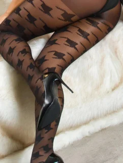 Dámské punčocháče se vzorem  černé model 20256287 - In-style Fashion