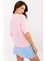 Sveter s krátkym rukávom model 206942 Taliansko Moda Sveter s krátkym rukávom model 206942 Taliansko Moda