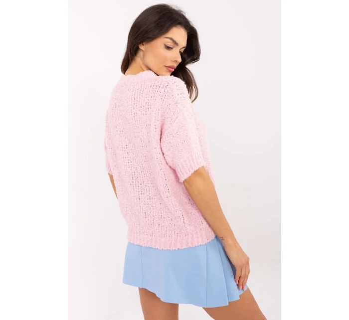 Sveter s krátkym rukávom model 206942 Taliansko Moda Sveter s krátkym rukávom model 206942 Taliansko Moda