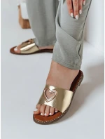 Dámské žabky se srdcem gold Dstreet model 21971170 - FashionStreet
