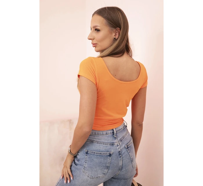 Dámská klasická bavlněná blůza s krátkým rukávem modrá Dámská klasická bavlněná blůza s krátkým rukávem modrá