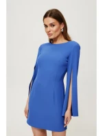 K190 Mini šaty s delenými rukávmi - modré K190 Mini šaty s delenými rukávmi - modré