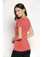 Blúzka Carla s krátkym rukávom Papaya - Babell Blúzka Carla s krátkym rukávom Papaya - Babell