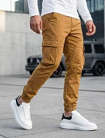 Pánske bojové nohavice hnedé FashionStreet UX4174