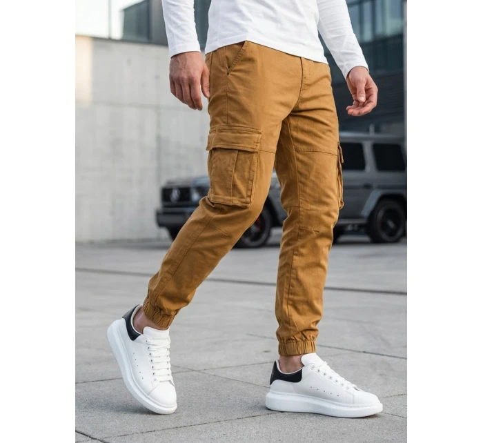 Pánské bojové kalhoty hnědé Dstreet model 21973181 - FashionStreet