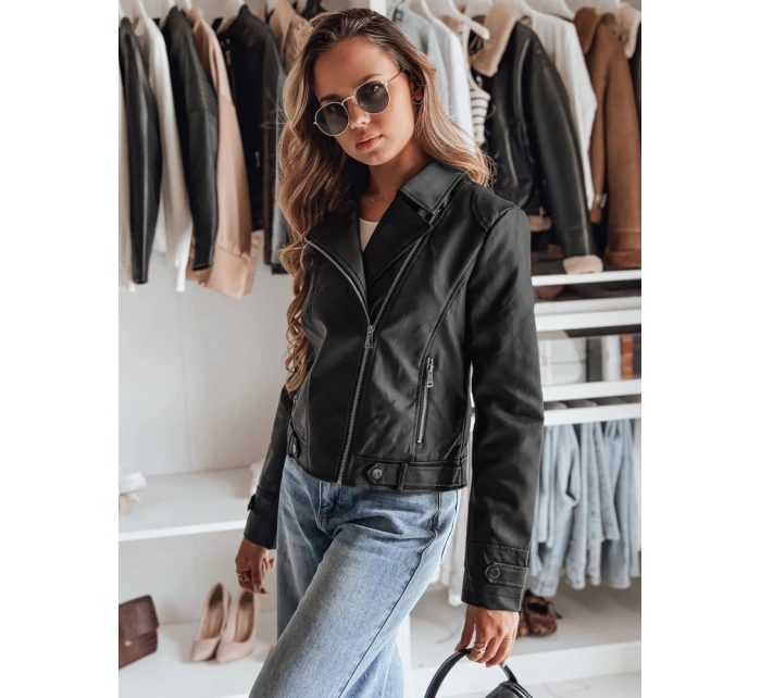 Dámska kožená bunda DARKGLORY black FashionStreet TY4963 Dámska kožená bunda DARKGLORY black FashionStreet TY4963