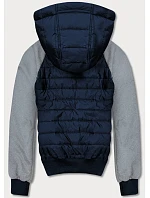 Tmavě pánská sportovní bunda model 18416151 - J.STYLE Tmavě pánská sportovní bunda model 18416151 - J.STYLE
