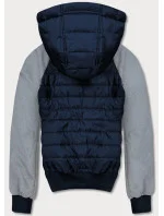Tmavo modro-šedá pánska športová bunda (8M903-215) Tmavo modro-šedá pánska športová bunda (8M903-215)