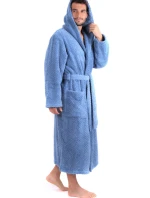 Pánsky župan Athena s kapucňou 3116 denim - Vestis