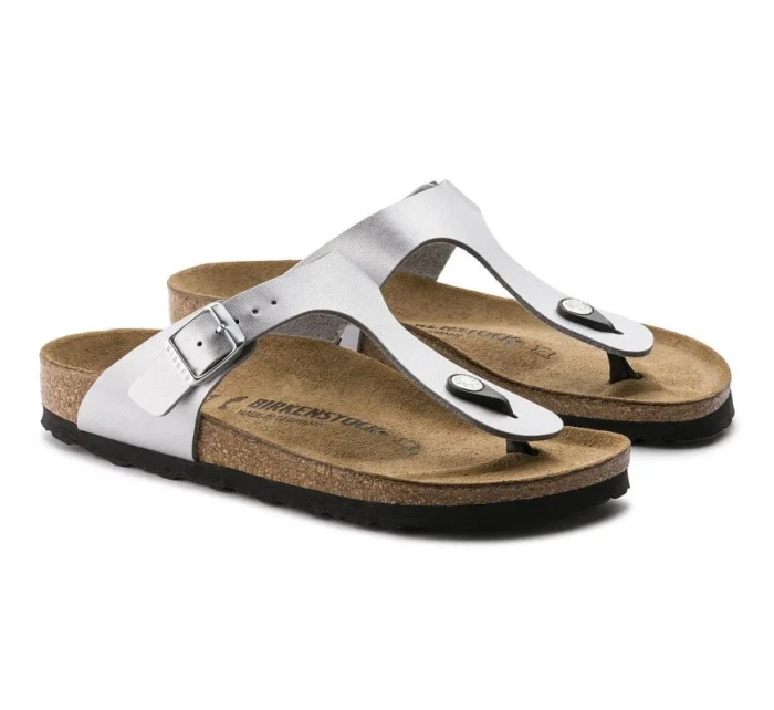 Dámské stříbrné žabky Gizeh model 20701296 - Birkenstock Dámské stříbrné žabky Gizeh model 20701296 - Birkenstock