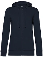 B&C Inspire Zipped Hood /women_° Dámska mikina s kapucňou 01.W36B tmavomodrá