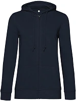 B&C Inspire Zipped Hood /women_° Dámska mikina s kapucňou 01.W36B tmavomodrá