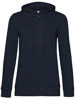 B&C Inspire Zipped Hood /women_° Dámska mikina s kapucňou 01.W36B tmavomodrá