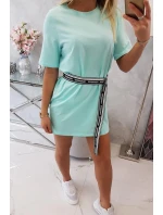 Šaty s ozdobným pásikom mint Šaty s ozdobným pásikom mint