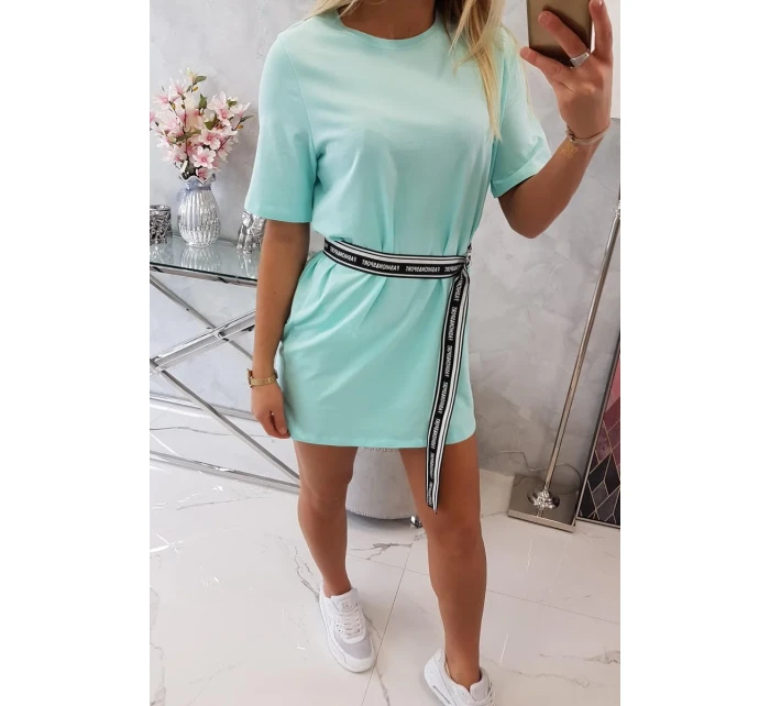 Šaty s ozdobným pásikom mint Šaty s ozdobným pásikom mint