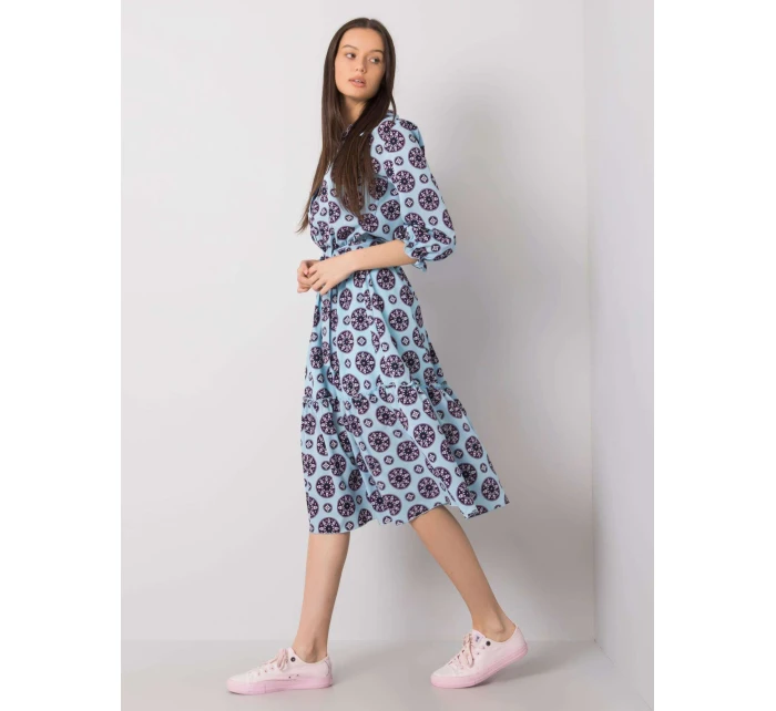 Šaty LK SK model 17517473 světle modrá - FPrice Šaty LK SK model 17517473 světle modrá - FPrice