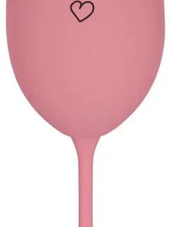 Nechal som sa oklamať - ružový pohár na víno 350 ml