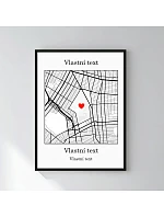 Personalizovaný magický fotorámik – 30x40 – mapa Personalizovaný magický fotorámik – 30x40 – mapa