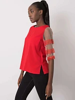 Dámska blúzka s priehľadnými rukávmi 506702 - FPrice