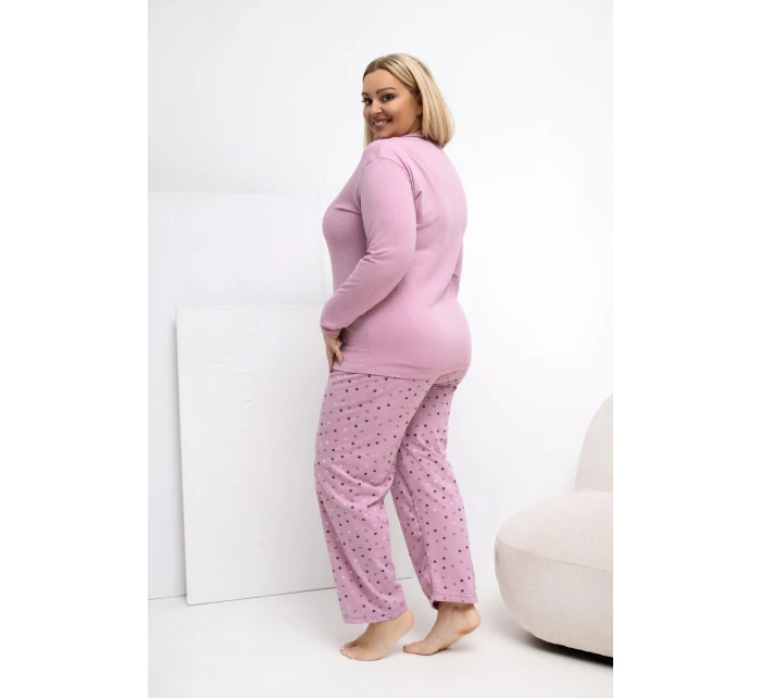 Pohodlné pyžamo pre plnoštíhly model 223304 Forever Pink