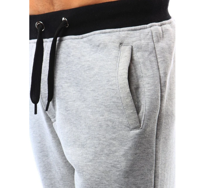 Pánské šedé teplákové kalhoty model 21962289 - Dstreet