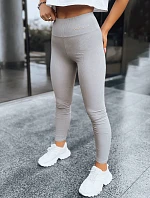 Dámske rebrované legíny LOOK AT ME svetlo šedá FashionStreet UY1574