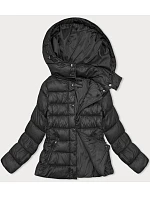 Černá prošívaná dámská zimní bunda model 21245947 - W COLLECTION