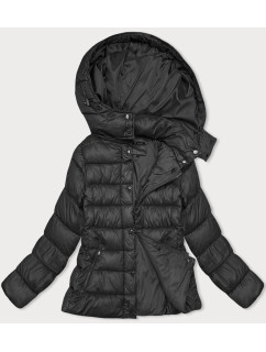 Čierna prešívaná dámska zimná bunda (YP-22075-1)