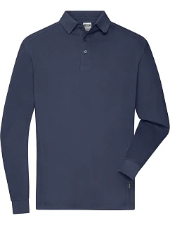 JN Pánské pracovní piqué polo s dlouhým rukávem 02. navy model 22533522 - Daiber