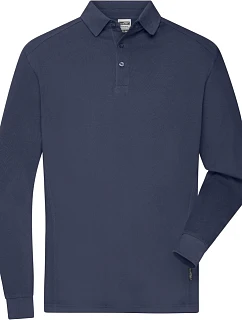 JN Pánské pracovní piqué polo s dlouhým rukávem 02. navy model 22533522 - Daiber