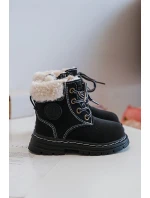 Dětské Trapery Botky Na Zip s Černé model 21640246 - Boto Dětské Trapery Botky Na Zip s Černé model 21640246 - Boto