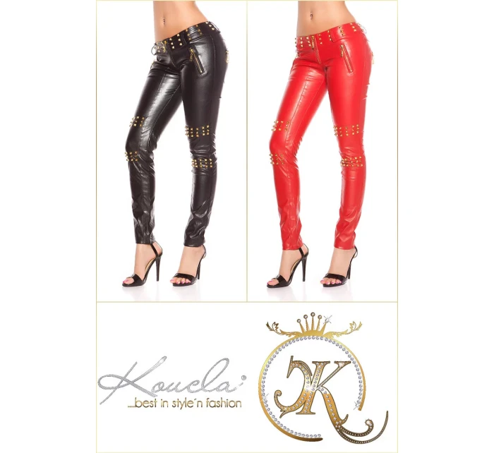 Sexy kalhoty model 20882593 s kamínky a zipy - KouCla