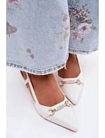 Sandále na podpätku model 227448 Step in style