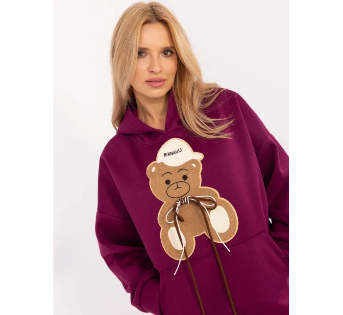 Mikina DHJ BL A8695.65P fialová Mikina DHJ BL A8695.65P fialová