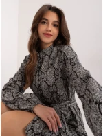 Šaty LK SK 509526 1.06 šedá čierna Šaty LK SK 509526 1.06 šedá čierna