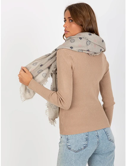 Dámský šátek AT CH  Šedá vzor  model 21734775 - FPrice